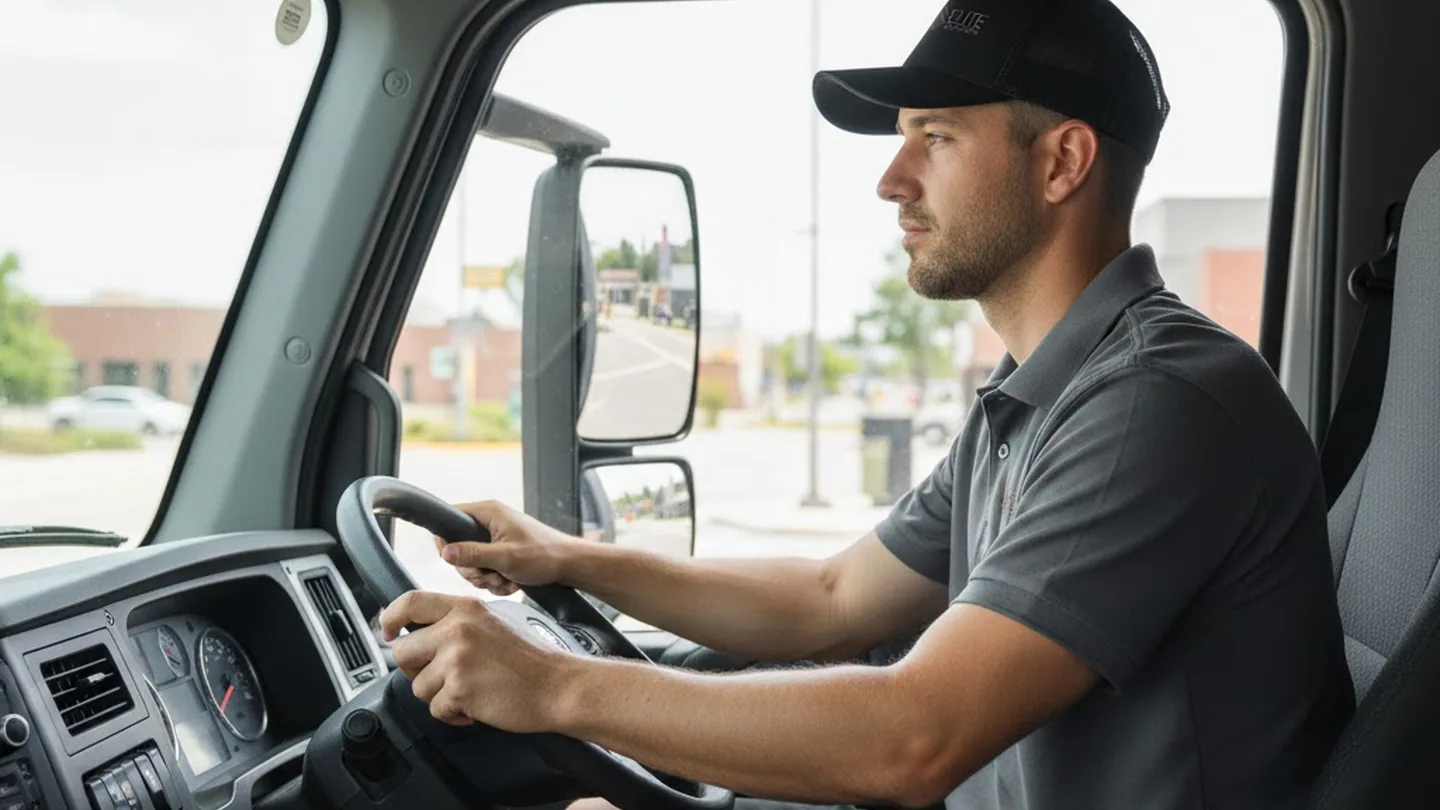 Elite Anywhere driver on the road handling a time-critical expedited shipment